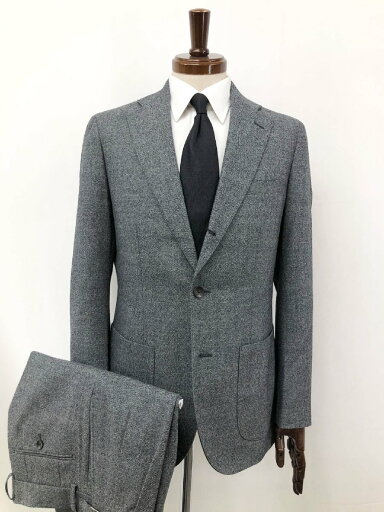 超美品【スーツセレクト SUIT SELECT】SLGP2203 シングル2ボタン スーツ (メンズ) sizeA6 グレー系 ナチュラルな織柄 ◯32RMS1118◯ 【中古】 超美品【スーツセレクト SUIT SELECT】SLGP2203 シングル2ボタン スーツ (メンズ) sizeA6 グレー系 ナチュラルな織柄 ◯32RMS1118◯ 【中古】