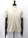 美品【グッチ GUCCI】141369.Z1562 コットン100% Vネック 半袖カットソー (メンズ) sizeS ベージュ系 ◯35MT5780◯ 【中古...