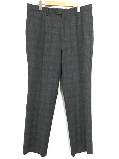 美品【TEIJIN MEN'S SHOP テイジンメンズショップ】 Super Fine Wool チェック柄 スラックス (メンズ) size94 灰 35063151204 ◯33MPA3362 【中古】 美品【TEIJIN MEN'S SHOP テイジンメンズショップ】 Super Fine Wool チェック柄 スラックス (メンズ) size94 灰 35063151204 ◯33MPA3362 【中古】