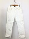 美品【dunhill ダンヒル】 ホワイトデニム コットンパンツ (メンズ) size32R オフホワイト系 イタリア製 ◯33MPA3372◯ 【中古】