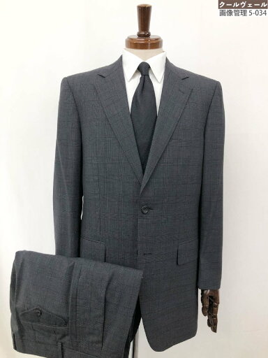 超美品【バーバリーロンドン BURBERRY LONDON】BBD51-207-08 2ボタン スーツ (メンズ) A7 チャコールグレーグレンチェック柄 ◯32RMS1148◯ 【中古】 超美品【バーバリーロンドン BURBERRY LONDON】BBD51-207-08 2ボタン スーツ (メンズ) A7 チャコールグレーグレンチェック柄 ◯32RMS1148◯ 【中古】