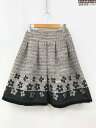 超美品 【エムズグレイシー M'S GRACY】 花柄 ツイード タックフレアースカート EA-817548 (レディース) size36 ベージュ系 ◯5LF3905○ 【中古】(4)