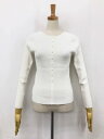 極美品【Rirandture リランドチュール】82358781 リブ編み 長袖ニット (レディース) size2 ホワイト ◯35LN5677◯ 【中古】