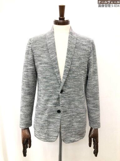 超美品【ジョセフ JOSEPH】631-5 KK.JH シングル2ボタン 編み柄 ニットジャケット (メンズ) size44 ミディアムグレー系 ◯35MN5833◯ 【中古】 超美品【ジョセフ JOSEPH】631-5 KK.JH シングル2ボタン 編み柄 ニットジャケット (メンズ) size44 ミディアムグレー系 ◯35MN5833◯ 【中古】