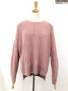 美品【セオリー Theory】01-6401746-233-902 ハイゲージ クルーネック 長袖ニット セーター (レディース) sizeS ピンク系 ◯17LN5703◯ 【中古】