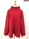 超美品【THE SHINZONE シンゾーン】22AMSNI02 モヘア混 HIGH NECK MOHAIR PULLOVER 長袖ニット セーター(レディース)FO レッド◯17LN5707◯ 【中古】