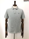 美品【ポロラルフローレン POLO Ralph Lauren】コットン100% ポニー刺繍 半袖ポロシャツ (メンズ) sizeL グレー系 ◯35MT5919◯ 【中古】