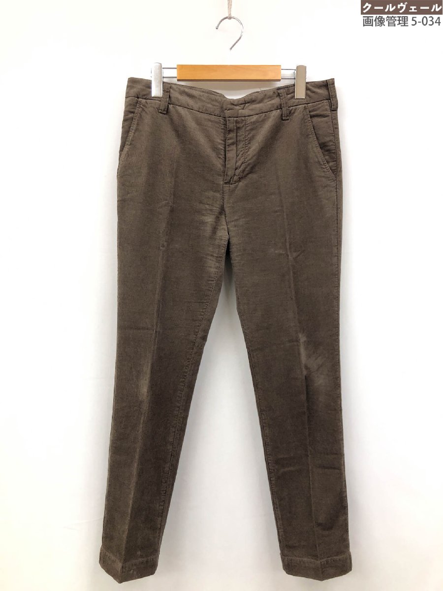 超美品【entre amis アントレ アミ】 A21-JAPAN1-1963 コーデュロイパンツ (メンズ) size32 暗めのブラウン系 ◯33MPA3553◯ 【中古】