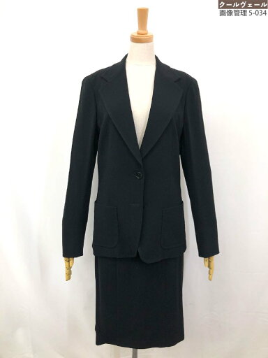 美品【マックスマーラ MaxMara】ジャケット×スカート セットアップ スーツ (レディース) size42 ブラック 伊製 冠婚葬祭 ◯17LS1136◯ 【中古】 美品【マックスマーラ MaxMara】ジャケット×スカート セットアップ スーツ (レディース) size42 ブラック 伊製 冠婚葬祭 ◯17LS1136◯ 【中古】
