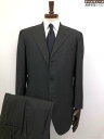 超美品【キートン キトン Kiton】14ミクロン シングル3ボタンスーツ (メンズ) size48/50 ダークグレー系 ストライプ柄 伊製 ◇33RMS16...