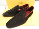未使用 【ジョンロブ JOHN LOBB×ポールスミス】 LUCCA ルッカ コンビレザー スリッポン 紳士靴 (メンズ) size8E7412 濃茶 ◇30M...