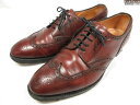 【ジョンロブ JOHN LOBB】ダービー DARBY フルブローグ 外羽根 レザーシューズ 靴 (メンズ) size7.5E8695 ブラウン ◇3MZA76...