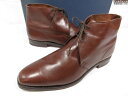 超美品 【GEORGE CLEVERLEY ジョージクレバリー】 クロケット製 レザー チャッカブーツ 紳士靴 (メンズ) size8E ブラウン系 ◇30MZA7766◇ 【中古】