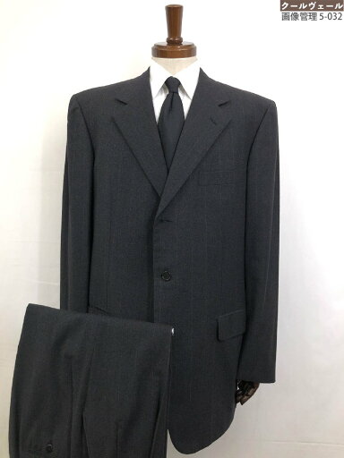 美品【ブリオーニ Brioni】PALATINO フランネル生地 シングル3B スーツ (メンズ) size55L チャコールグレー ストライプ柄 ◇32RMS1739◇ 【中古】 美品【ブリオーニ Brioni】PALATINO フランネル生地 シングル3B スーツ (メンズ) size55L チャコールグレー ストライプ柄 ◇32RMS1739◇ 【中古】