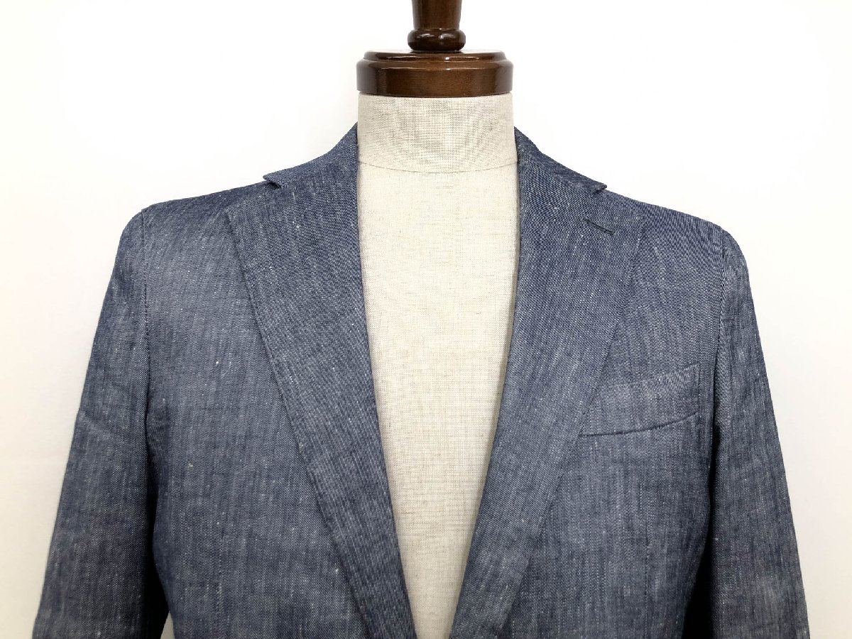 超美品【Aquascutum アクアスキュータム】 シャンブレー生地 2Bセットアップスーツ (メンズ) size44相当 織柄 2200207102-37◇33RMS1751　【中古】