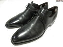 【コルテ CORTHAY】 アルカ Arca レザー プレーントゥ 外羽根 ドレスシューズ 紳士靴 (メンズ) size24相当 ブラック ◇30MZA7843...