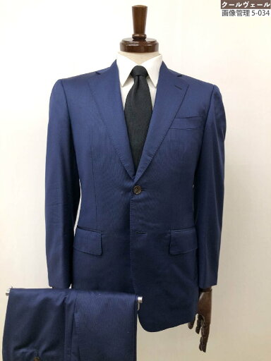 超美品【スキャバル SCABAL】Super120’s 2ボタン オーダースーツ ストライプ 3パンツスーツ (メンズ) SE Y3 紺系 英国製生地◇35RMS2012◇ 【中古】 超美品【スキャバル SCABAL】Super120’s 2ボタン オーダースーツ ストライプ 3パンツスーツ (メンズ) SE Y3 紺系 英国製生地◇35RMS2012◇ 【中古】