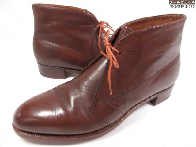美品 【ジョンロブロンドン JOHN LOBB LONDON】 ビスポーク レザー チャッカブーツ 紳士靴 (メンズ) si..