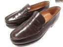 美品 【JMウエストン J.M.WESTON】 180 シグニチャーローファー スリッポン 紳士靴 (メンズ) size5.5E ダークブラウン系 ◇30MZA...