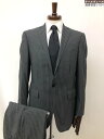 超美品【バーバリーブラックレーベル】BMD76-214-06 Super100’S シルク混 1B ストライプ スーツ (メンズ) size38L グレー系 ◇35RMS2132◇ 【中古】
