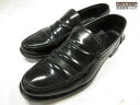 【プラダ PRADA】 パテントレザー Uチップ ローファー スリッポン 紳士靴 (メンズ) size6.5 ブラック ◇30MZA8089◇ 【中古】