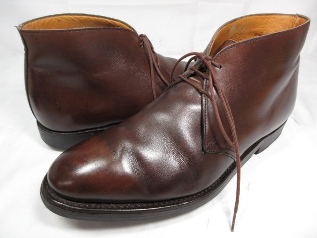 【GRENSON グレンソン】 レザー プレーントゥ チャッカブーツ 紳士靴 (メンズ) size6F ダークブラウン系 ◇30MZA8033◇【中古】