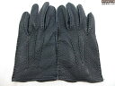 美品 【DENTS デンツ】 レザー グローブ 手袋 (メンズ) ネイビー系 ◇30ME7671◇【中古】