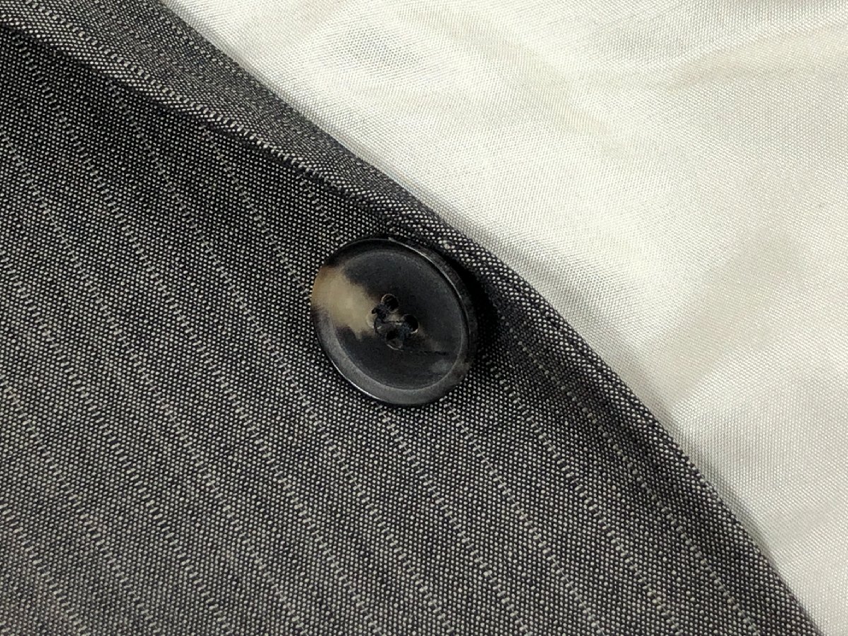 【BOSS ヒューゴボス HUGO BOSS】ウール100％ シングル2ボタン ストライプ柄 スーツ (メンズ) size52 ブラウングレー系 ◇35RMS2513◇　【中古】