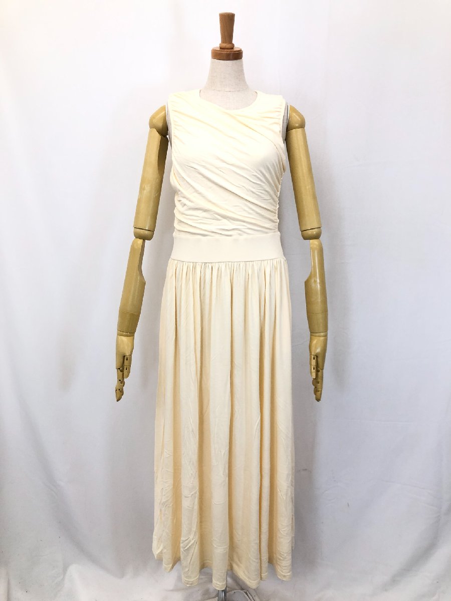 超美品【エヌフレーム N.FRAME】SK4225 ストレッチコットン ノースリーブ マキシワンピース (レディー..