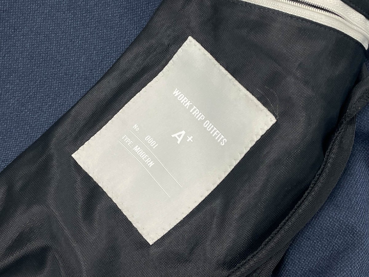 【グリーンレーベルリラクシング】 MODERN 2ボタンセットアップスーツ (メンズ) sizeL ネイビー系 織柄 3122-139-1307 ◇33RMS2830◇　【中古】