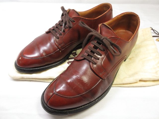 【オールデン ALDEN】 549 Vチップ モディファイドラスト ドレスシューズ 紳士靴 (メンズ) size6.5C ブラウン系 ■15MZA5493■　【中古】