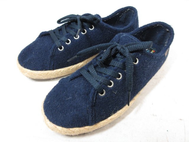 美品 【アルベローラ ALBEROLA】 classic エスパドリーユ パイルスニーカー 紳士靴 (メンズ) size39 ネイビー系 ◯30MZA6931○...