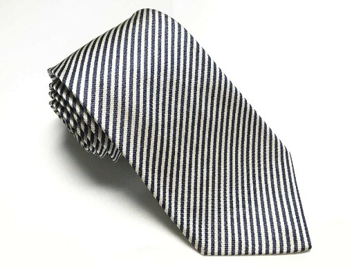 超美品 【キートン キトン Kiton】 ストライプ レジメン柄 シルク 絹 ネクタイ (メンズ) ホワイト×ネイビー イタリア製 ◯27KSM1605【中古】 超美品 【キートン キトン Kiton】 ストライプ レジメン柄 シルク 絹 ネクタイ (メンズ) ホワイト×ネイビー イタリア製 ◯27KSM1605【中古】