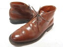 【ALDEN オールデン】 1375 レアカラー ラベロコードバン プレーントゥ チャッカブーツ 紳士靴 (メンズ) size6.5D ブラウン ◯30MZA6...