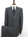 【ポールスチュアート Paul Stuart】4ND22-212-08 シングル2ボタン スーツ (メンズ) sizeA7 ミディアムグレー系 ストライプ柄 ◯...