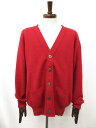 超美品【ジョンロバートショウ JohnRobertshaw】カシミア100% ミドルゲージ ニットカーディガン (メンズ) size42 レッド系 ◯35MN5714◯ 【中古】(4)