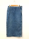 超美品【Ron Herman×Wrangler ロンハーマン×ラングラー】WS9210 ロングデニムスカート (レディース) S インディゴブルー系 ◯17LF...