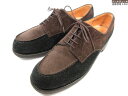 美品 【JMウエストン J.M.WESTON】 ゴルフ GOLF バイカラー 外羽根シューズ 紳士靴 (メンズ) size8C ブラウン系×ブラック ◯30MZ...