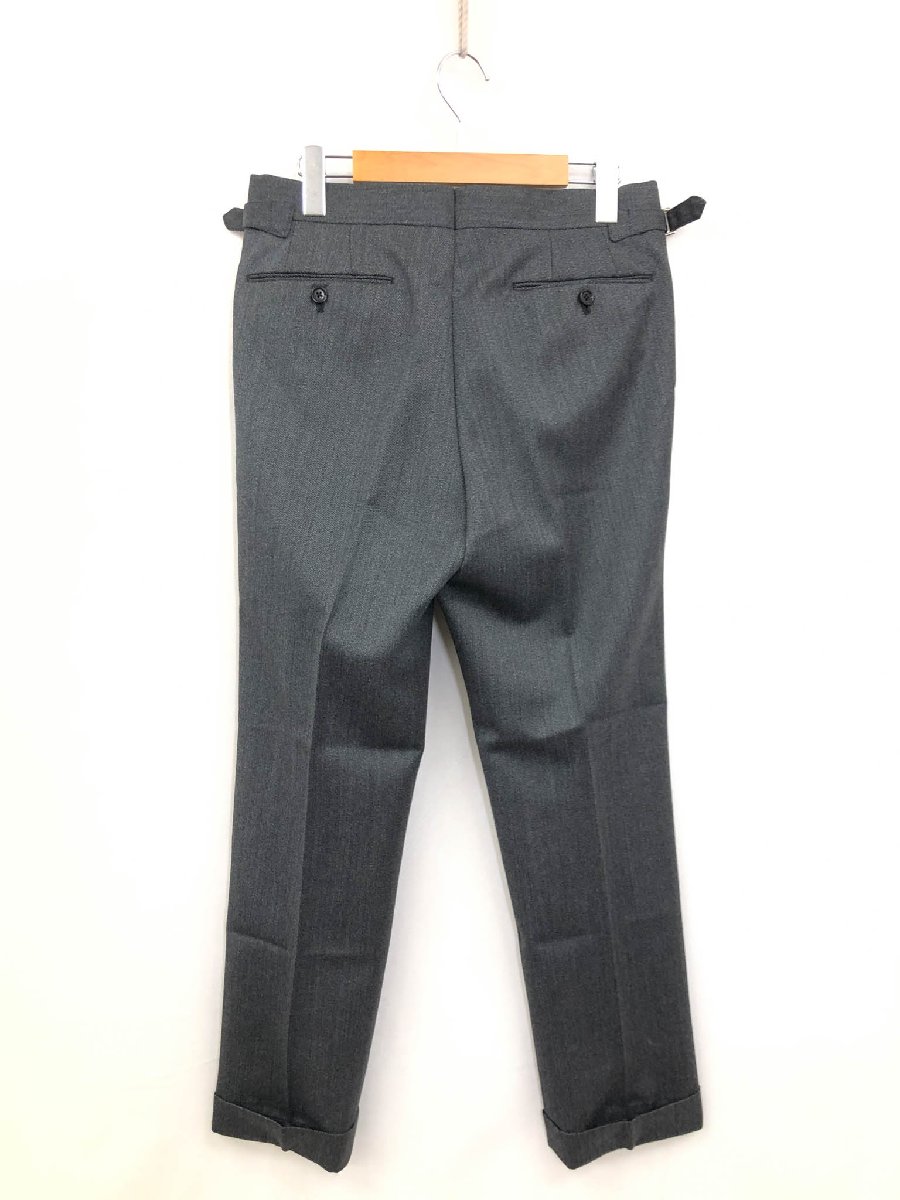 超美品【RING JACKET リングヂャケット】 カノニコ生地 RT072F22C ウールスラックス (メンズ) size44 灰系 織柄 イタリア製 ◇33MPA3692◇　【中古】