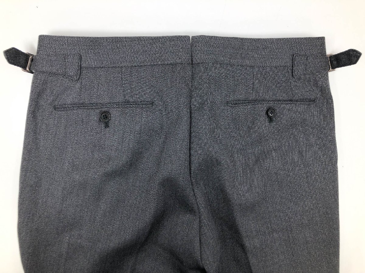 超美品【RING JACKET リングヂャケット】 カノニコ生地 RT072F22C ウールスラックス (メンズ) size44 灰系 織柄 イタリア製 ◇33MPA3692◇　【中古】