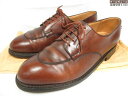 【JMウエストン J.M.WESTON】 598 ハーフハント Uチップ 外羽根 ドレスシューズ 紳士靴 (メンズ) size7.5 ブラウン系 ◇30MZA7...