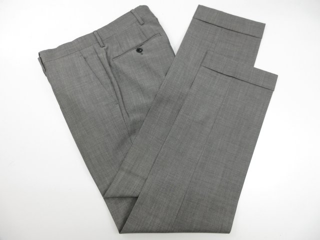 【LARDINI ラルディーニ】JA32801AQ モヘア×シルク混 シングル3ボタン段返り 織柄 スーツ (メンズ) 46/7REG グレー系 伊製 ◇35RMS1937◇　【中古】