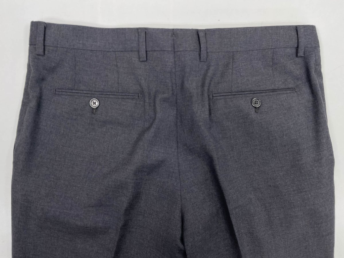 超美品【LARDINI ラルディーニ】 シングル3ボタン段返りスーツ (メンズ) size52/7REG グレー系 織柄 JR0527AQ イタリア製 ◇33RMS2835◇　【中古】