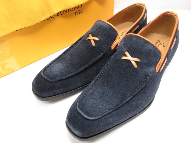 未使用品 【フランチェスコベニーニョ FRANCESCO BENIGNO】 G4964 スエード スリッポン 紳士靴 (メンズ..