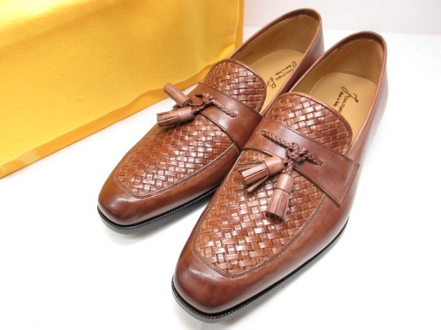 未使用品 【フランチェスコべニーニョ FRANCESCO BENIGNO】 G4970 タッセルローファー 紳士靴 (メンズ)..