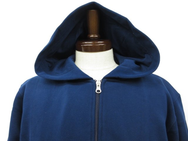 訳あり未使用 【ザノーネ×スローウェア】 813001 ZM347 Z0542 定価39600円 ダブルジップ 長袖パーカー (メンズ) sizeL 紺□10ZZN0385□【中古】 2