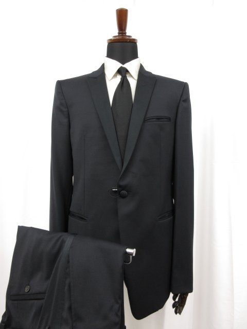 未使用 【エンポリオアルマーニ EMPORIO ARMANI】 DAVID LINE 1B 紺無地 タキシードスーツ (メンズ) 54 ネイビー Z1V25Z Z1026 ◯27EMP293 【中古】