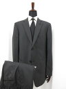 未使用品 【エンポリオアルマーニ EMPORIO ARMANI】 G LINE 2ボタン スーツ (メンズ) size56 ブラック系 織柄 伊製 1ZVGBA...