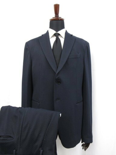 未使用品 【エンポリオアルマーニ EMPORIO ARMANI】 F LINE 2ボタン段返り スーツ (メンズ) 50 濃紺 バイアス織 11GFA0 11637 ◯27EMP119 【中古】 未使用品 【エンポリオアルマーニ EMPORIO ARMANI】 F LINE 2ボタン段返り スーツ (メンズ) 50 濃紺 バイアス織 11GFA0 11637 ◯27EMP119 【中古】