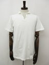 超美品【BARNS OUTFITTERS バーンズアウトフィッターズ】コットン100% 半袖カットソー (メンズ) sizeL ホワイト ◇35MT6167◇【...